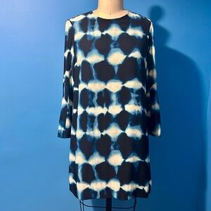 Stylish Blue and White Mini Dress